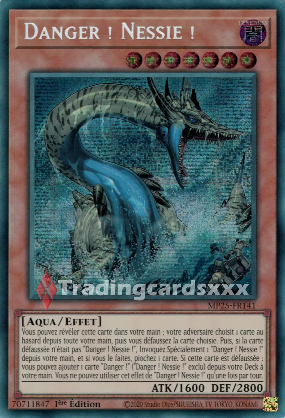 Yu-Gi-Oh! Danger ! Nessie ! MP25-FR141 carte Prismatique 1ère édition
