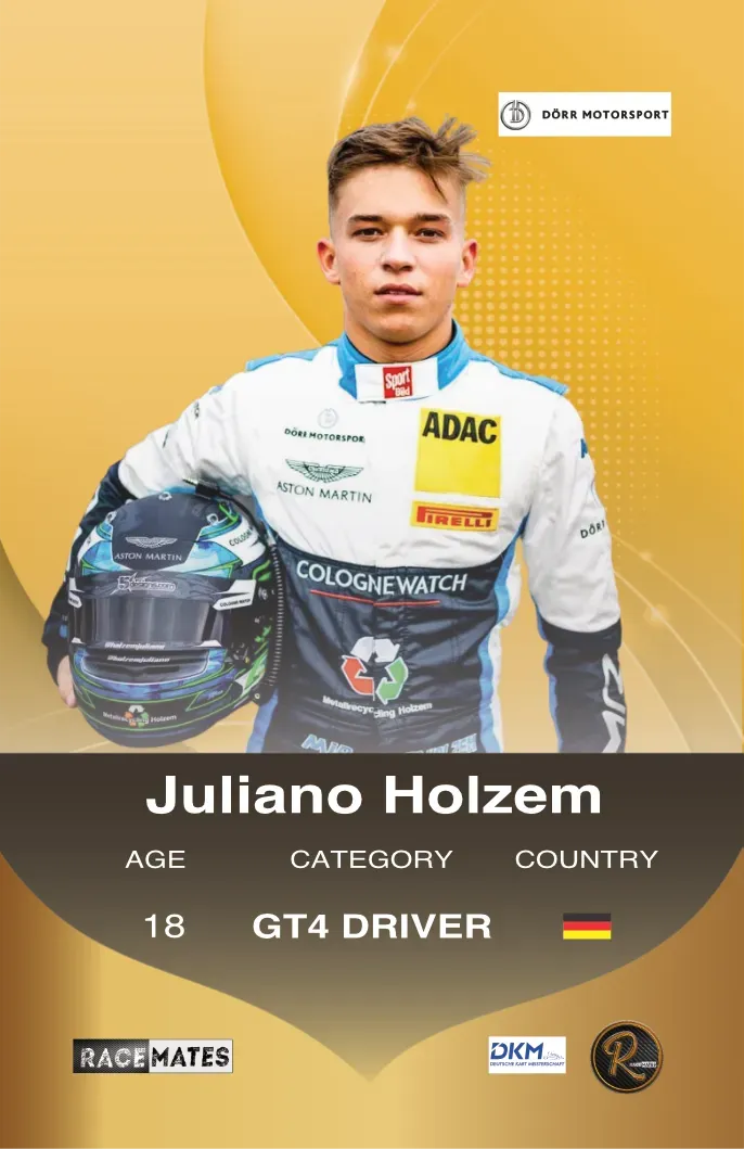 RACEMATES Juliano Holzem carte de collection