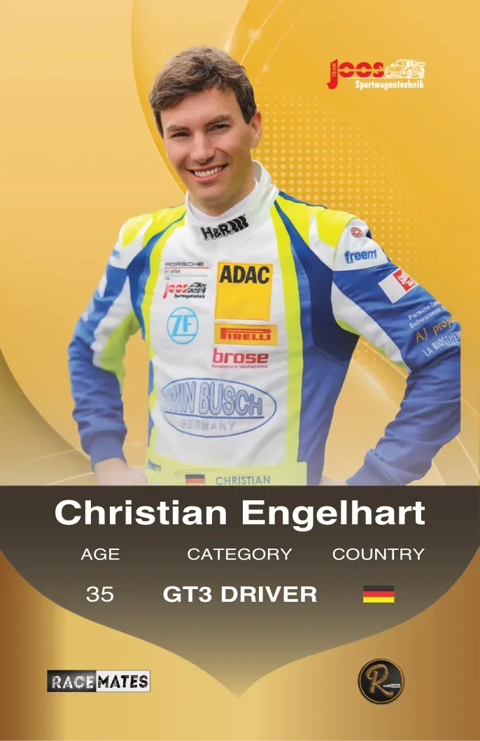 Racemates Christian Engelhart carte collector GT3 Porsche