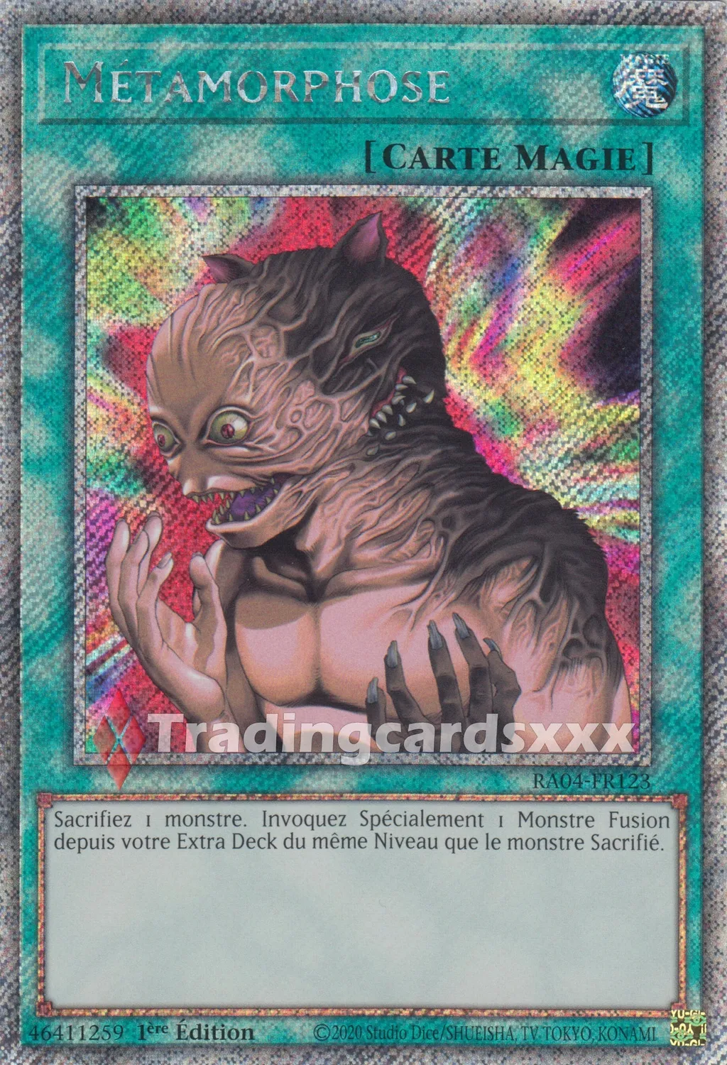 Yu-Gi-Oh! Métamorphose carte à l’unité française