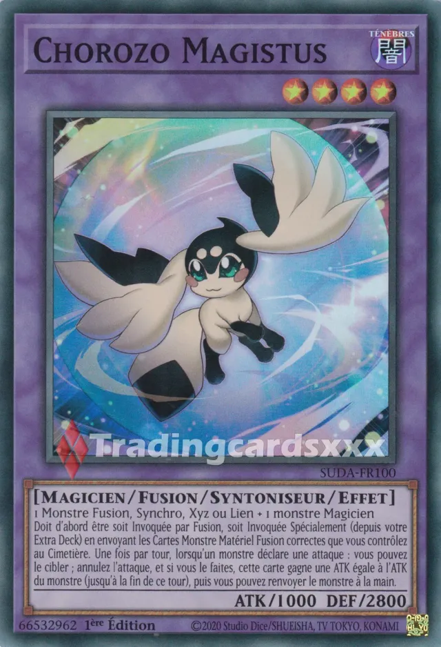 Yu-Gi-Oh! Chorozo Magistus SUDA-FR100 Carte SR Française