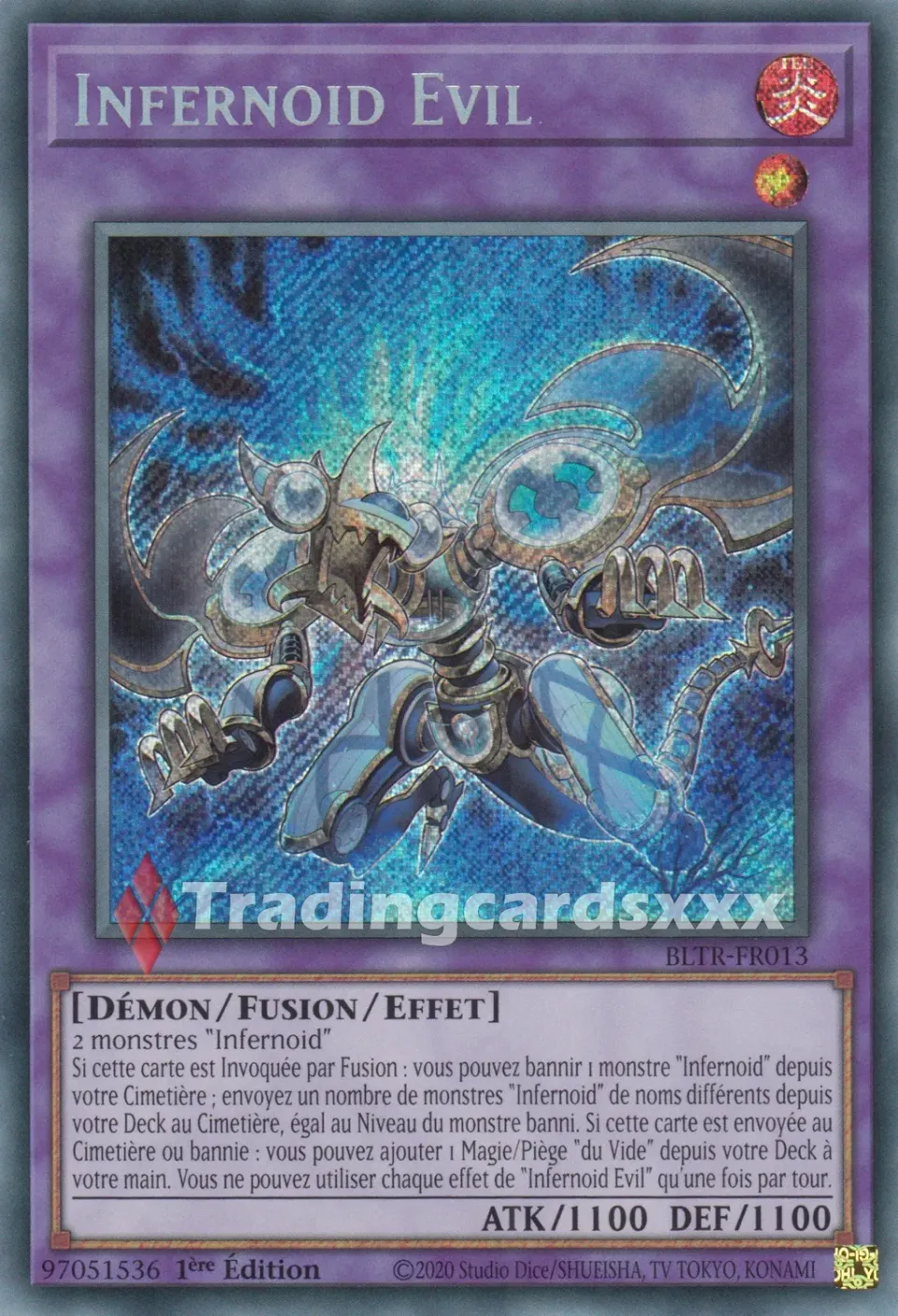 Yu-Gi-Oh! Infernoid Evil carte Secret Rare française