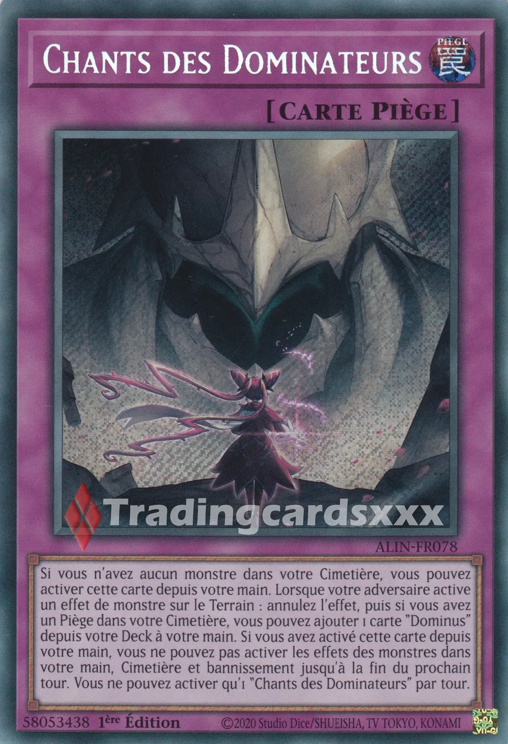 Yu-Gi-Oh! Chants des Dominateurs ALIN-FR078 Carte à l'unité