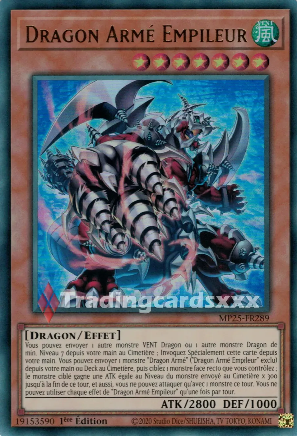 Yu-Gi-Oh! Méga-Pack Dragon Armé Empileur MP25-FR289 carte UR