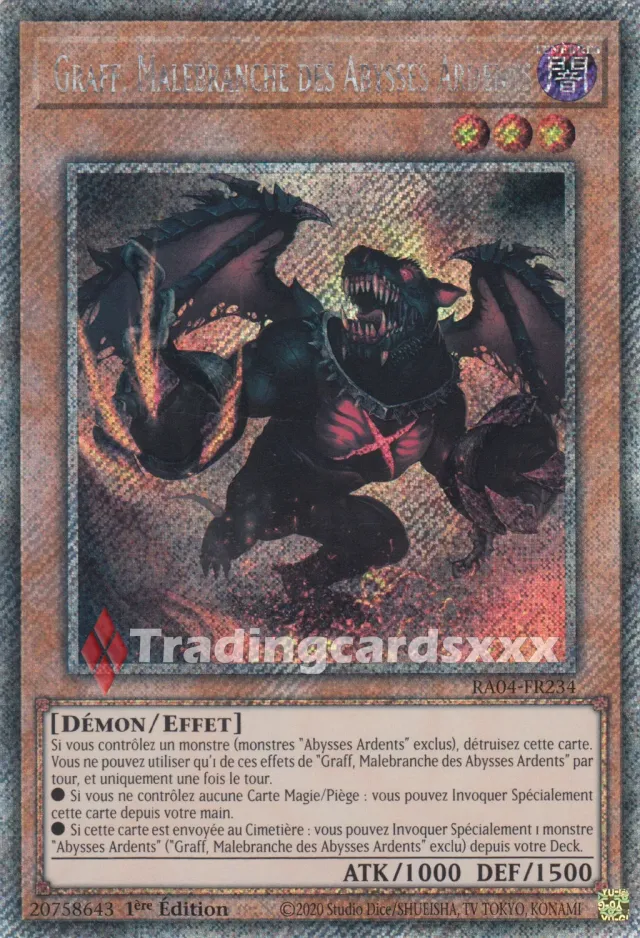 Yu-Gi-Oh! Graff, Malebranche des Abysses Ardents carte