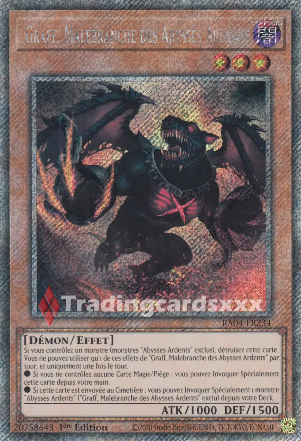 Yu-Gi-Oh! Graff, Malebranche des Abysses Ardents carte