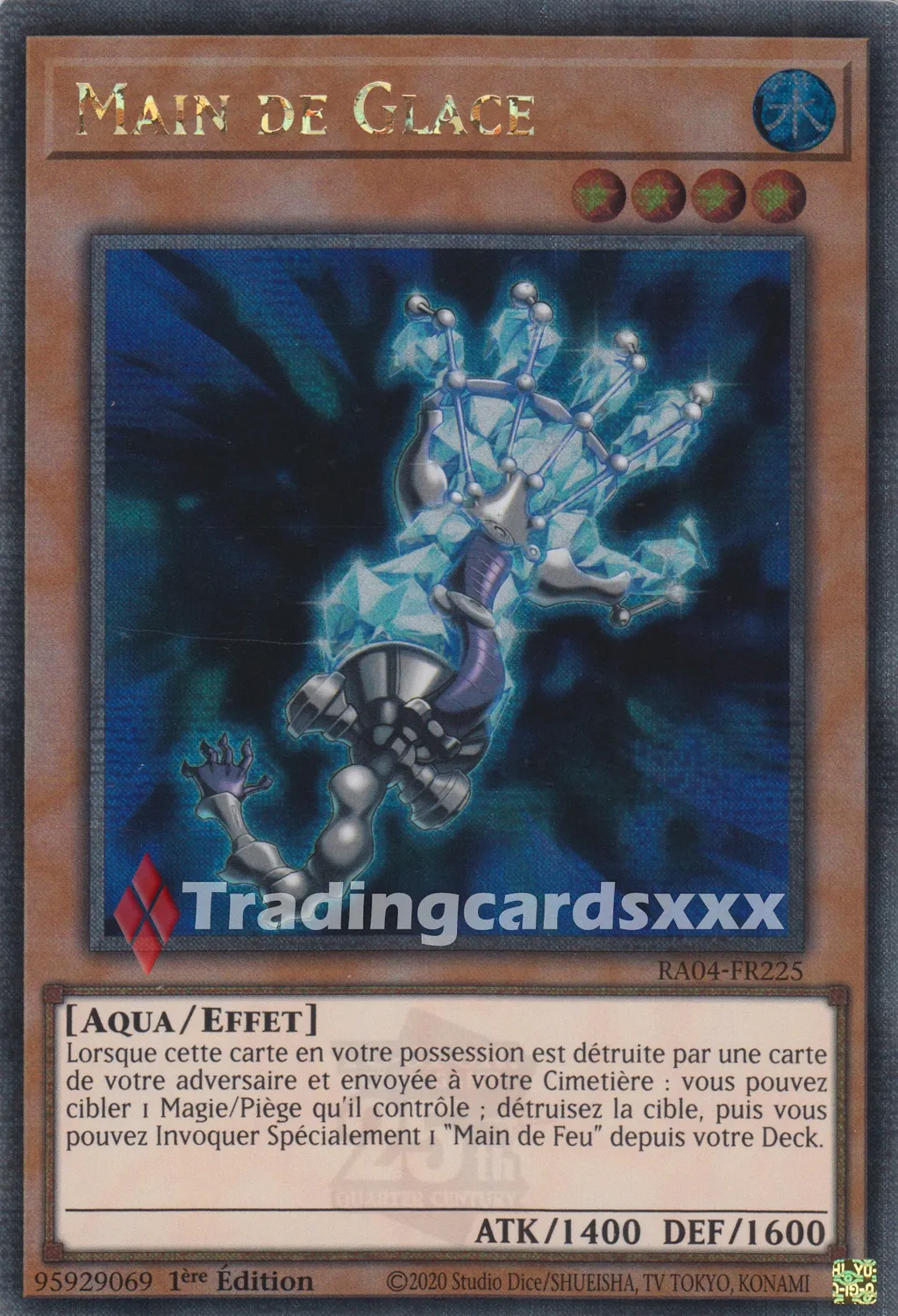 Yu-Gi-Oh! RA04-FR225 Main de Glace carte à l’unité