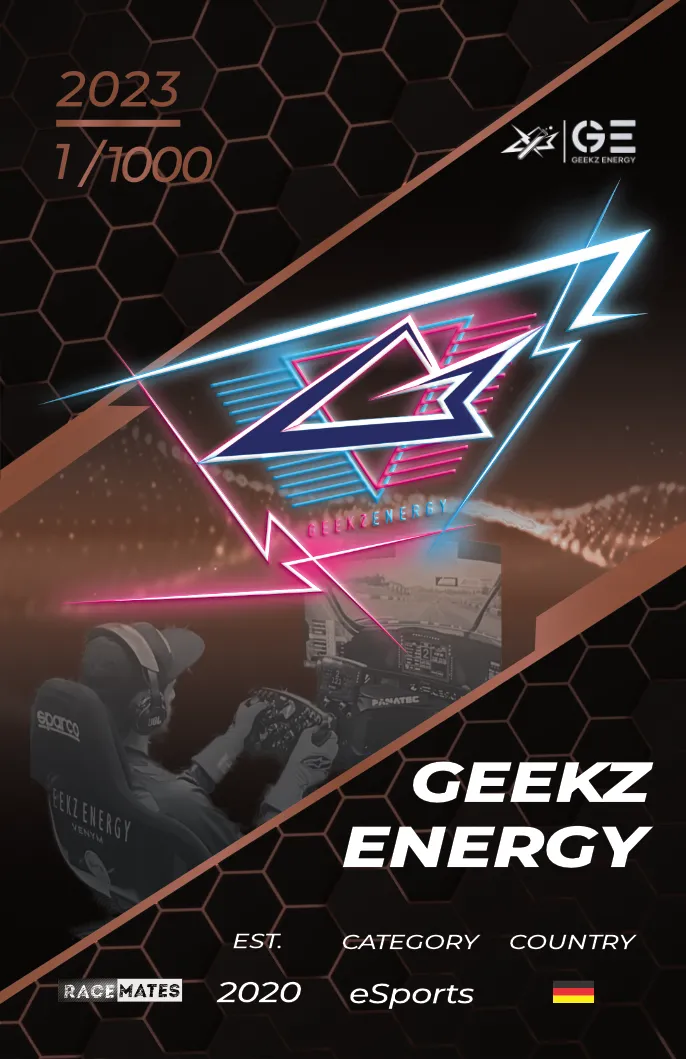 RACEMATES Geekz Energy carte de collection
