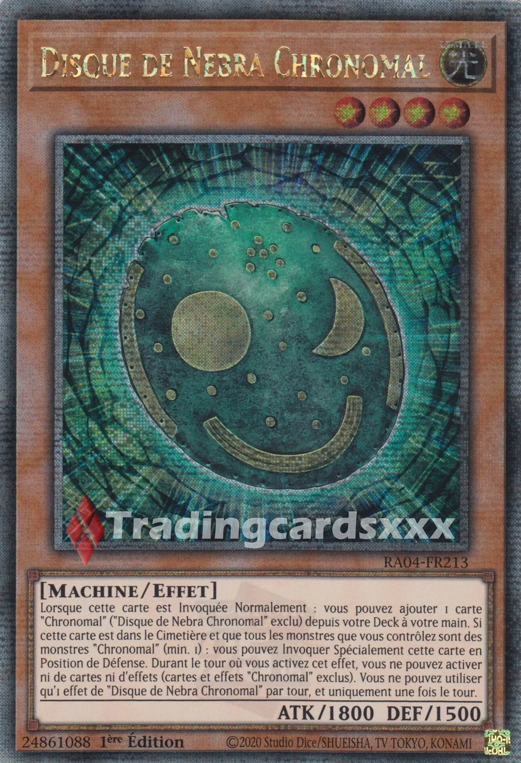 Yu-Gi-Oh! Disque de Nebra Chronomal RA04-FR213 carte