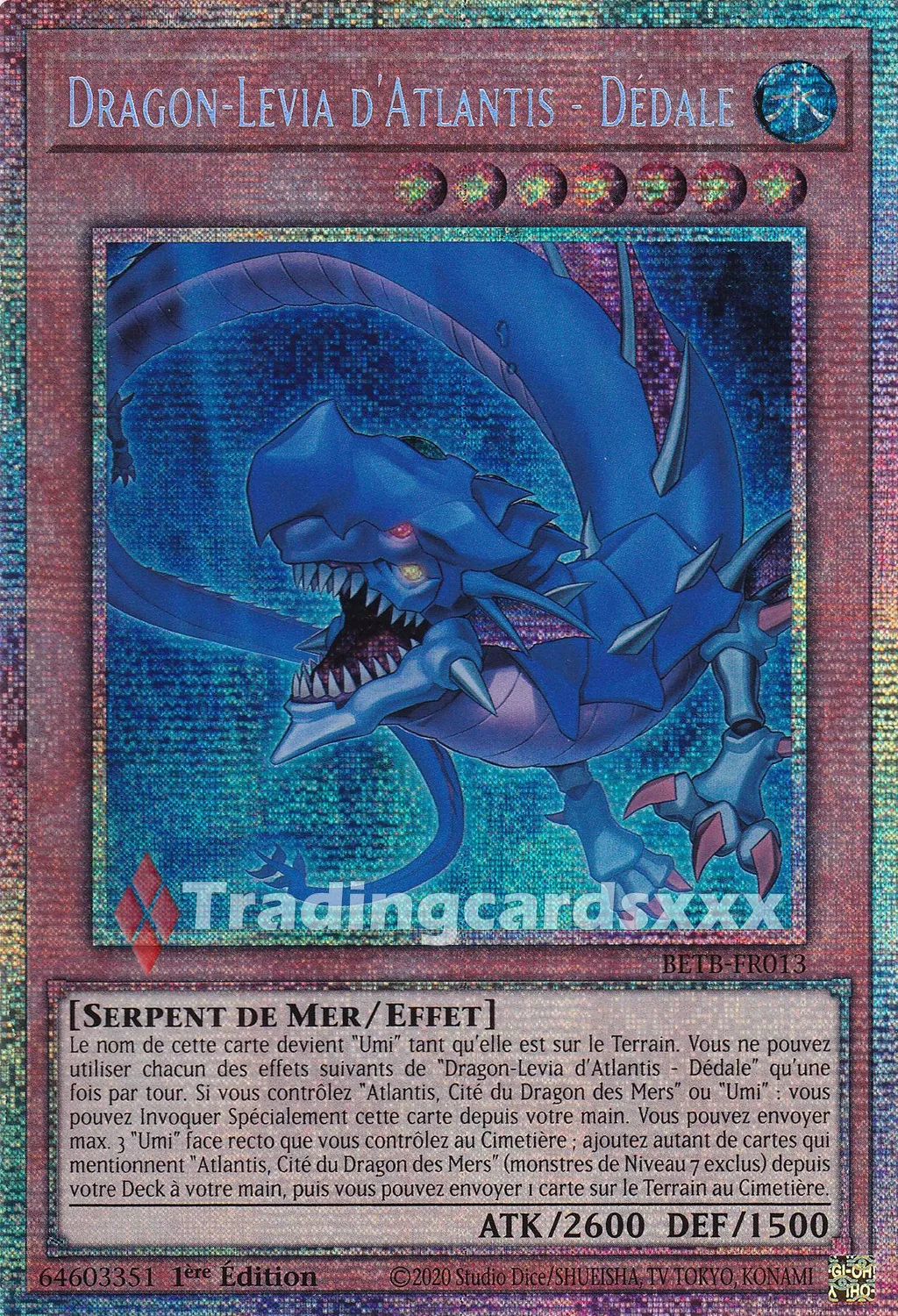 Yu-Gi-Oh! Dragon-Levia Dédale BETB-FR013 carte 1ère édition