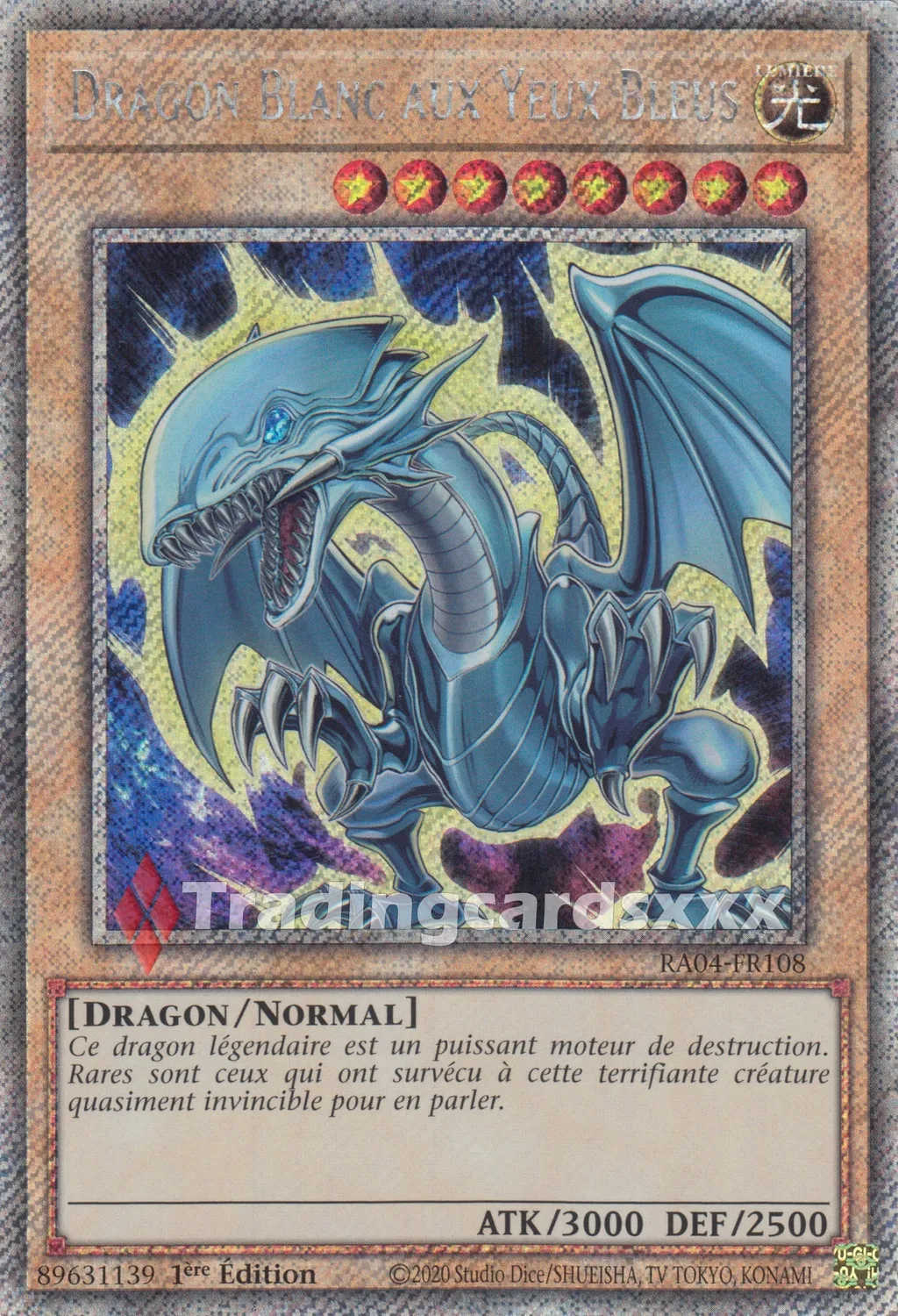 Yu-Gi-Oh! Dragon Blanc aux Yeux Bleus carte à l'unité