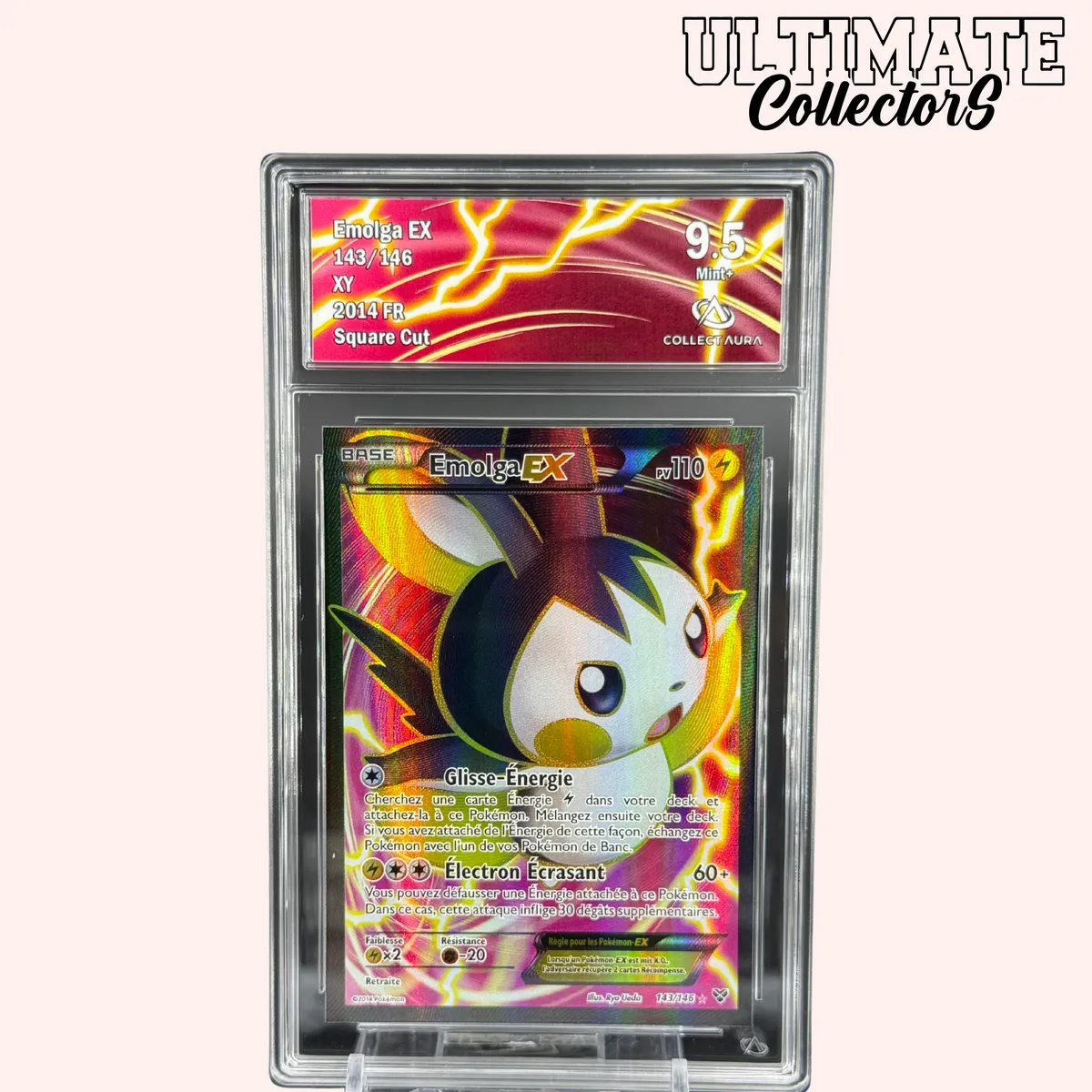 Pokémon XY Emolga ex 143/146 carte française square cut