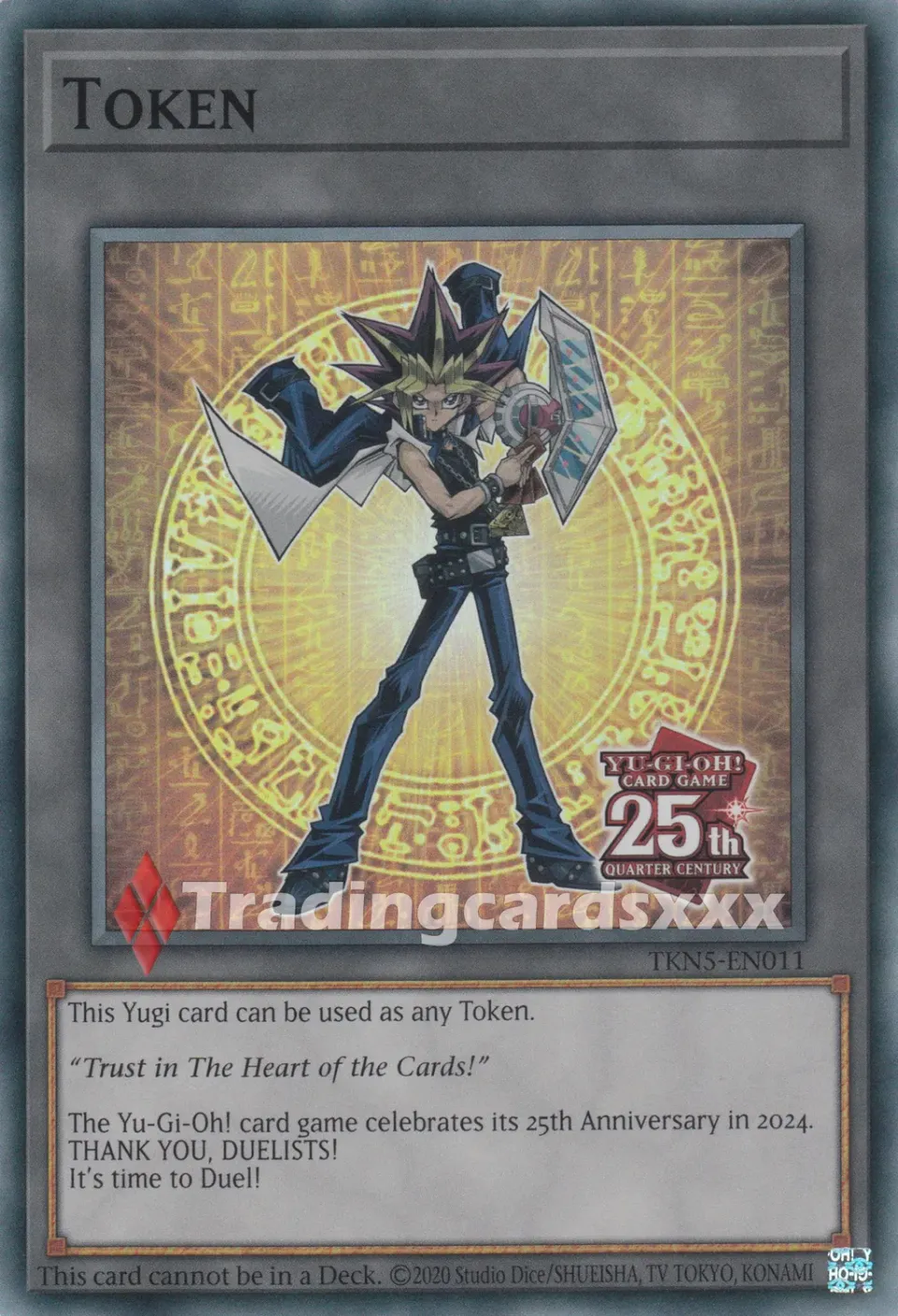 Yu-Gi-Oh! Rage des Abysses Token Yugi carte TKN5-EN011 SR