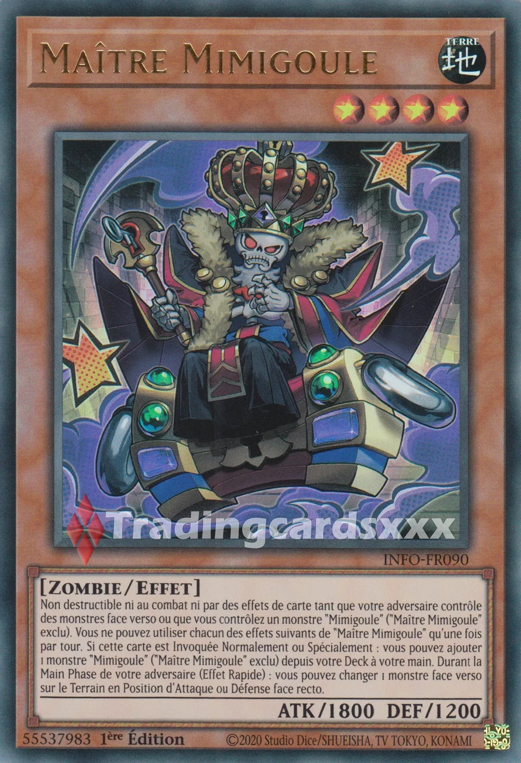 Yu-Gi-Oh! Maître Mimigoule carte 1ère édition française