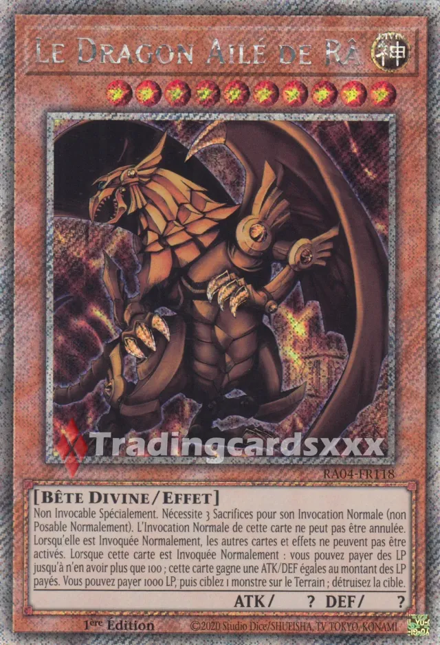 Yu-Gi-Oh! Le Dragon Ailé de Râ carte RA04-FR118