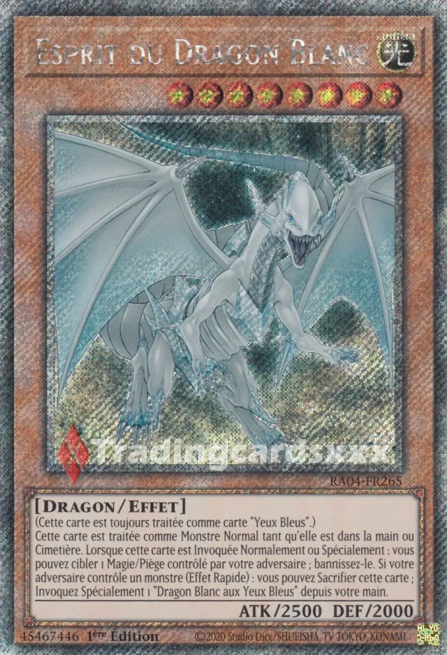 Yu-Gi-Oh! Esprit du Dragon Blanc carte à l'unité
