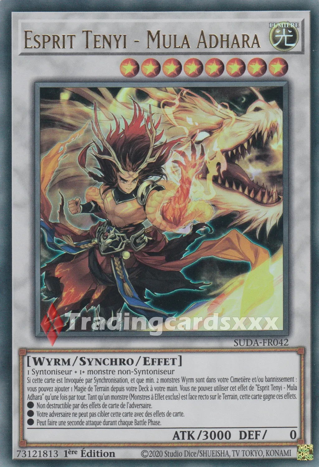 Yu-Gi-Oh! Esprit Tenyi Mula Adhara SUDA-FR042 Carte à l'unité