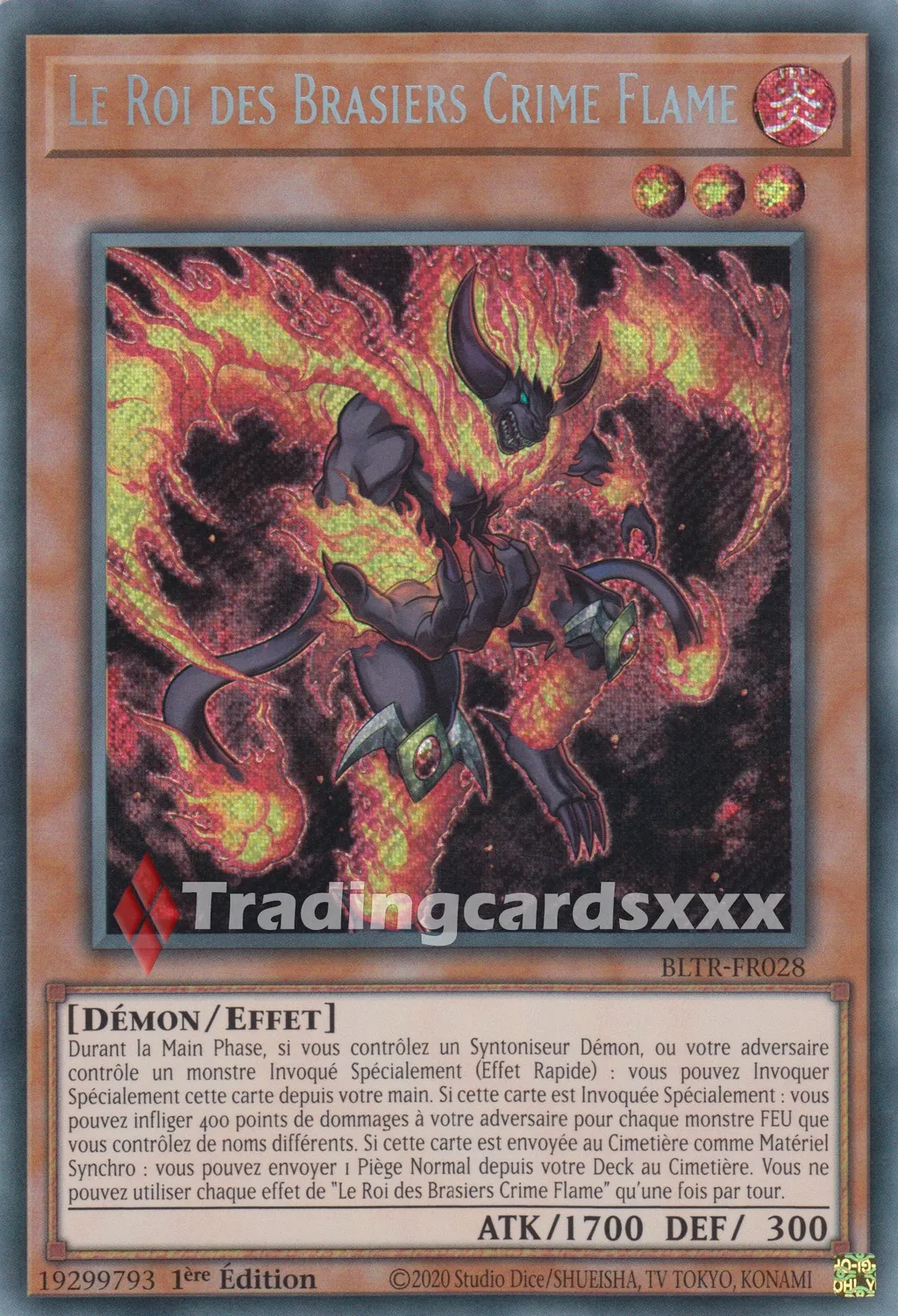 Yu-Gi-Oh! Le Roi des Brasiers Crime Flame carte