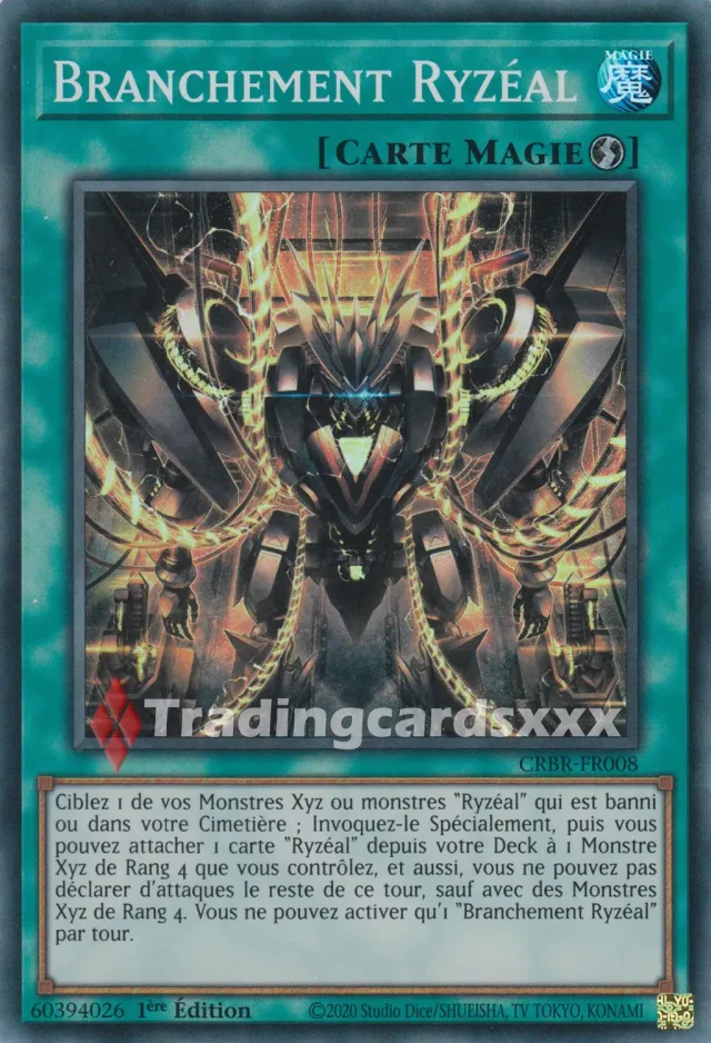 Yu-Gi-Oh! Branchement Ryzéal CRBR-FR008 Carte SR