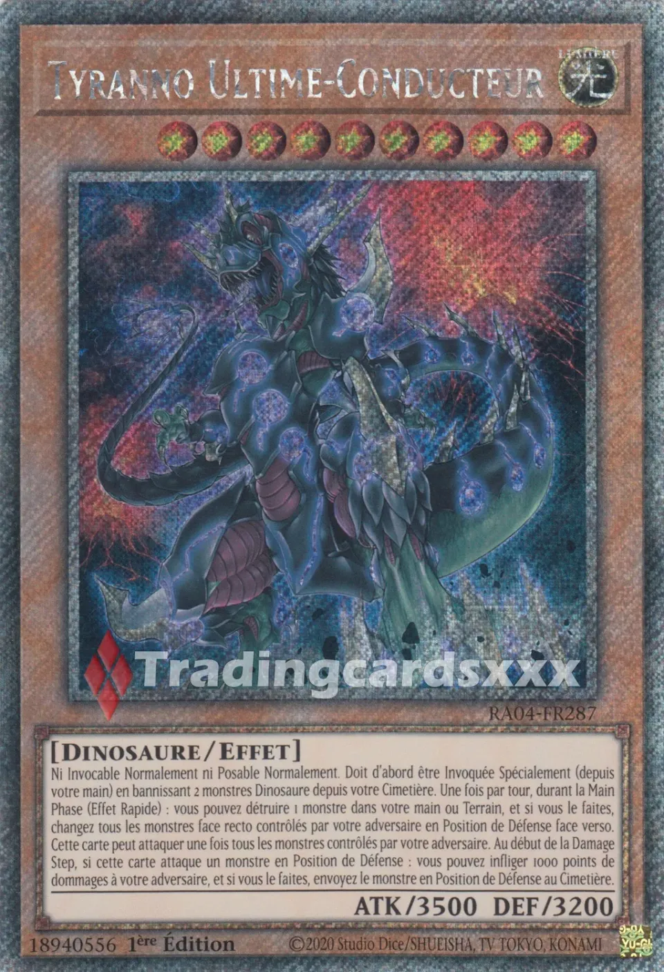 Yu-Gi-Oh! Tyranno Ultime-Conducteur Carte à l'unité