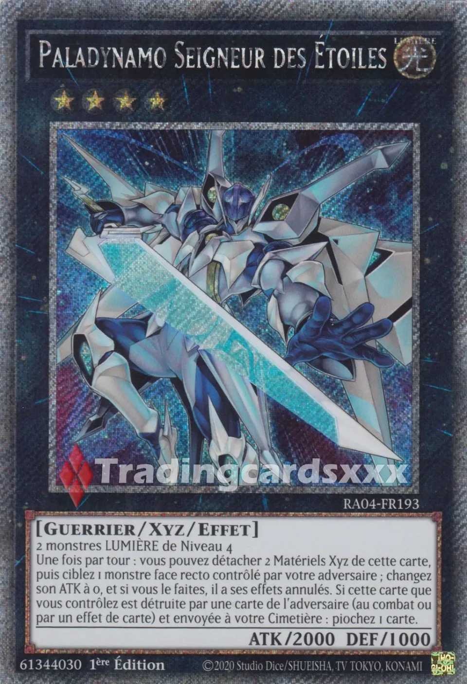 Yu-Gi-Oh! Ruée du Quart de Siècle Paladynamo Seigneur des Étoiles Carte RA04-FR193