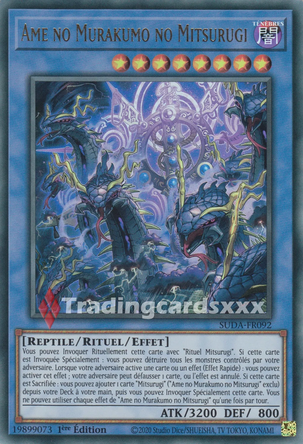 Yu-Gi-Oh! Ame no Murakumo no Mitsurugi SUDA-FR092 carte 1ère édition