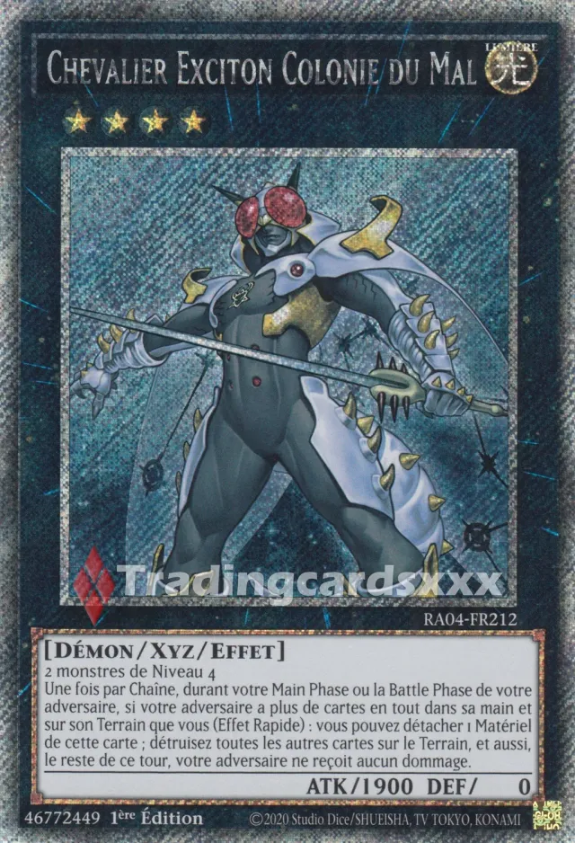 Yu-Gi-Oh! Chevalier Exciton Colonie du Mal carte à l’unité
