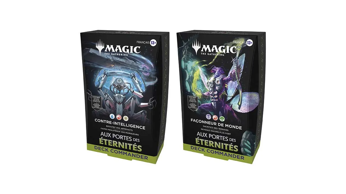 Magic Aux Portes des Éternités Duo Decks Commander lot 2 decks