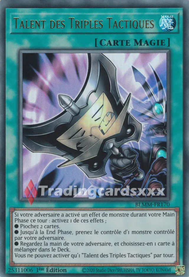 Yu-Gi-Oh! Talent des Triples Tactiques carte BLMM-FR170 UR