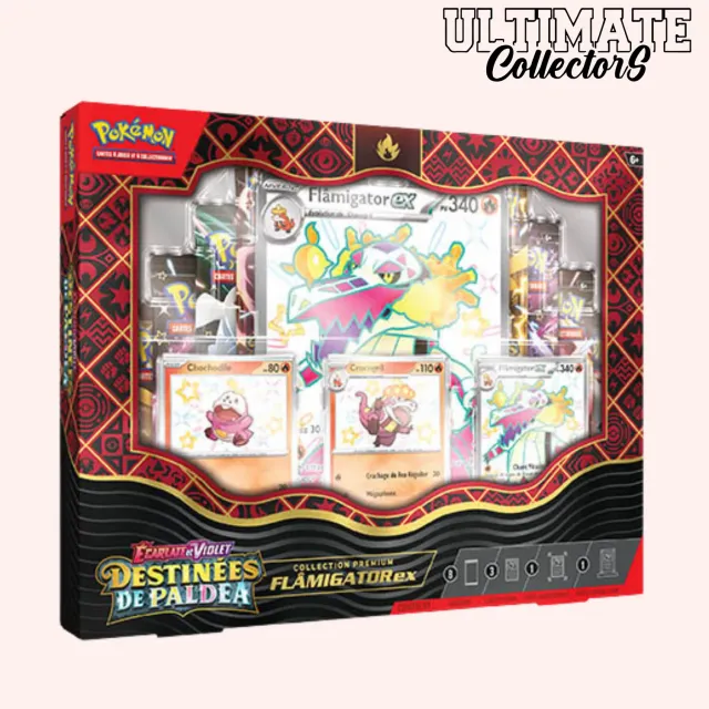 Pokémon Destinées de Paldea coffret Flamigator-ex EV04.5 français