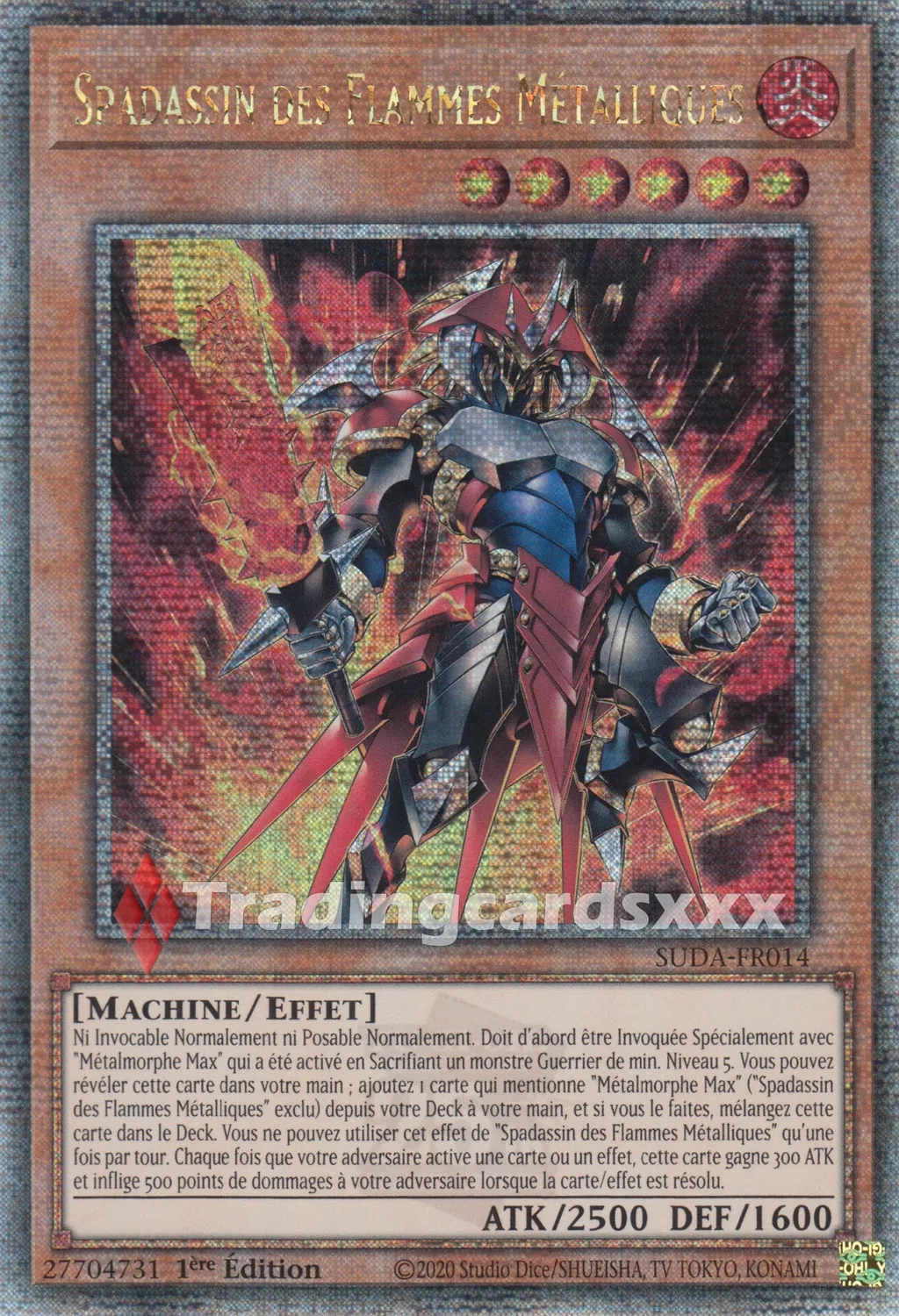 Yu-Gi-Oh! Spadassin des Flammes Métalliques carte
