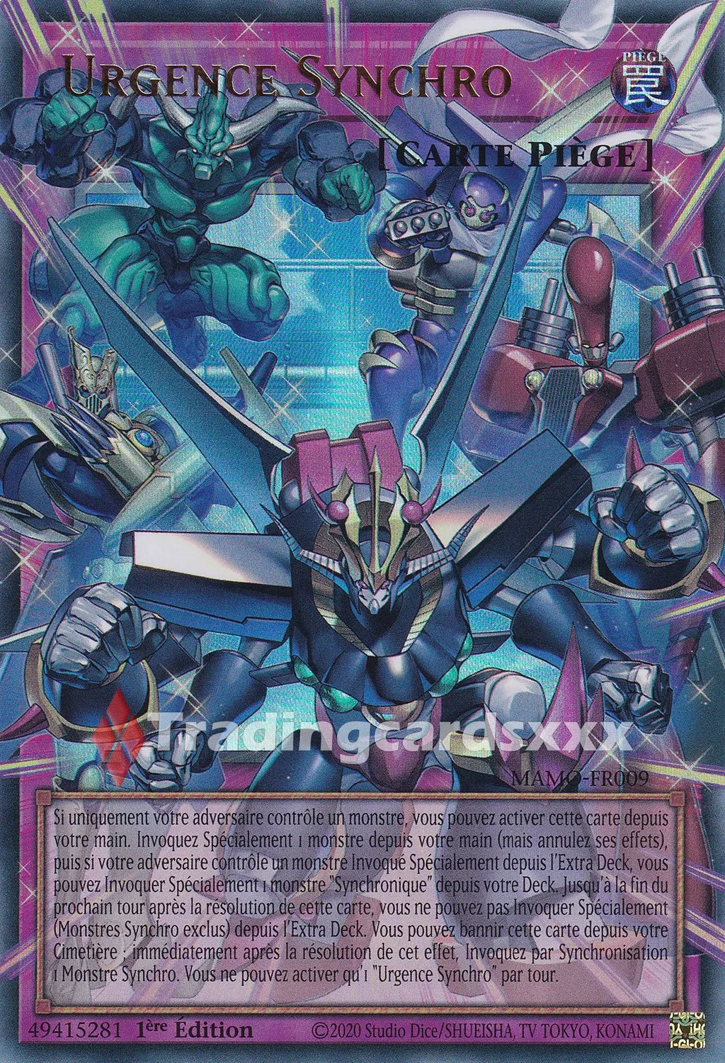 Yu-Gi-Oh! MAMO Urgence Synchro MAMO-FR009 carte française
