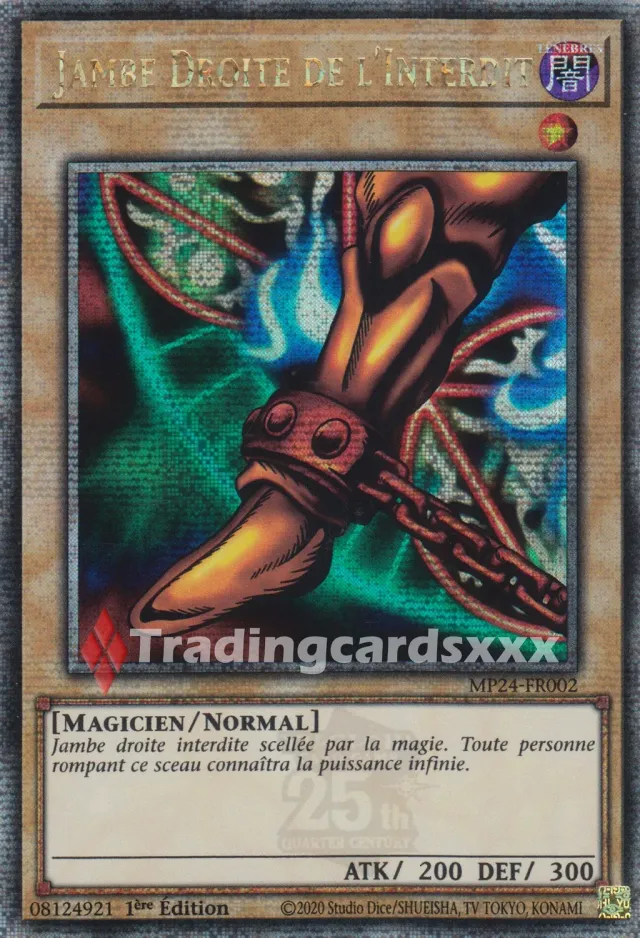Yu-Gi-Oh! Jambe Droite Interdit MP24-FR002 carte QCSE FR