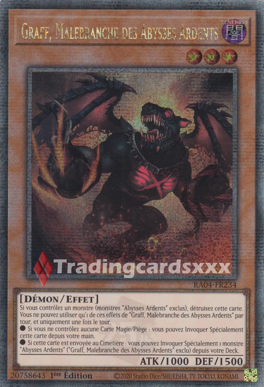 Yu-Gi-Oh! Graff, Malebranche des Abysses Ardents carte