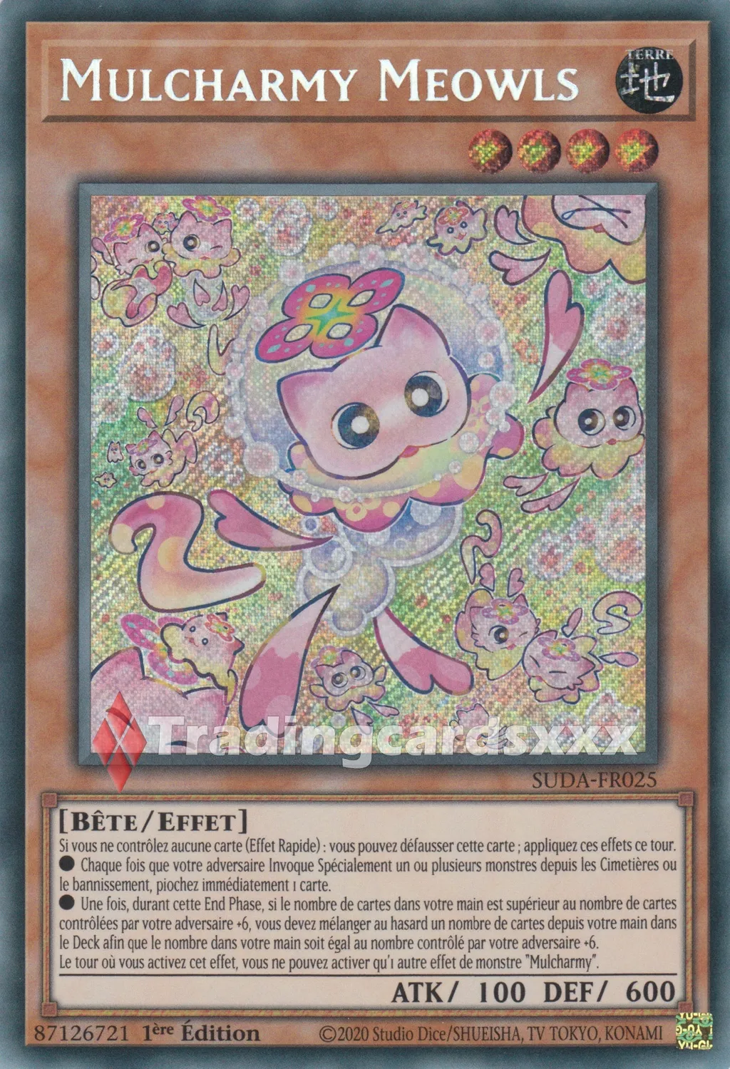 Yu-Gi-Oh! Mulcharmy Meowls SUDA-FR025 Carte à l'unité