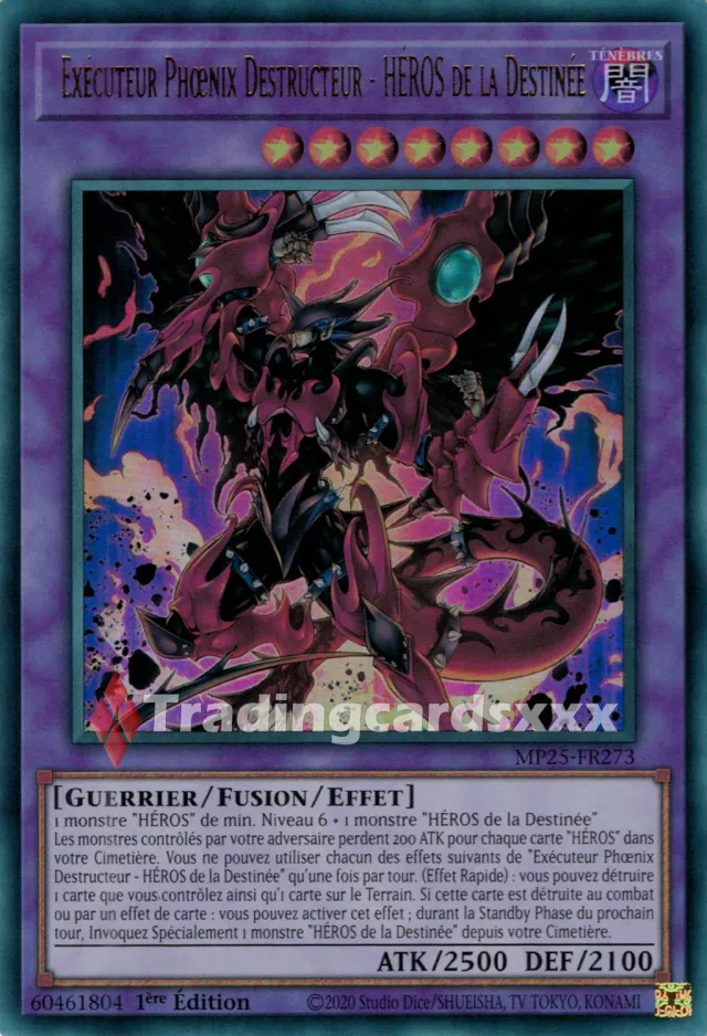 Yu-Gi-Oh! Exécuteur Phœnix Destructeur - HÉROS de la Destinée carte Ultra Rare