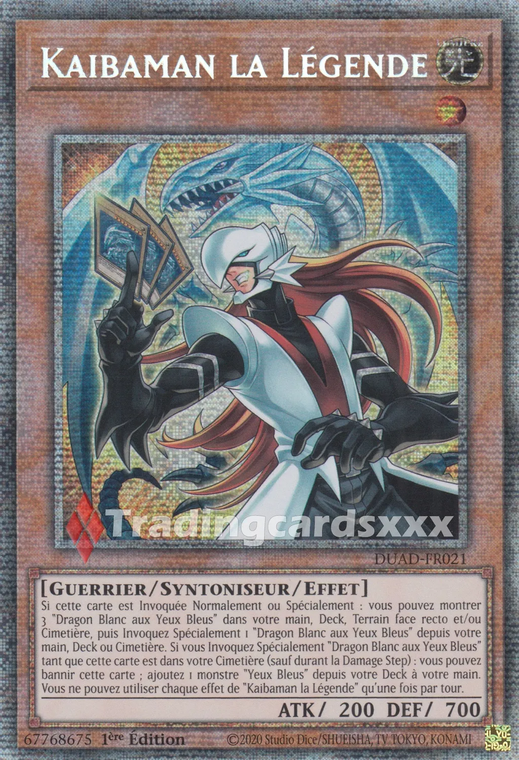 Yu-Gi-Oh! Kaibaman la Légende carte DUAD-FR021 1ère édition