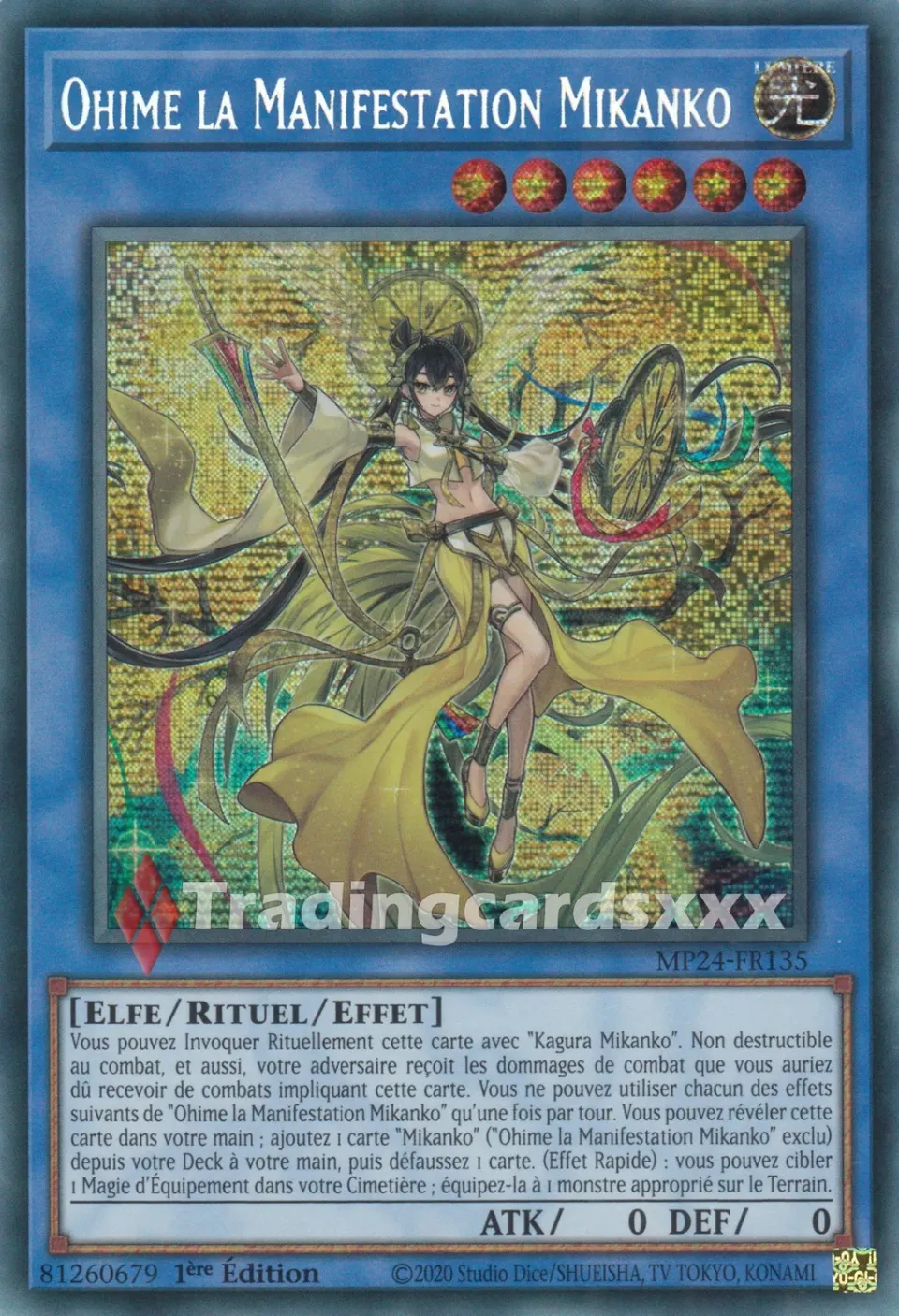 Yu-Gi-Oh! Ohime la Manifestation Mikanko MP24-FR135 carte PSE