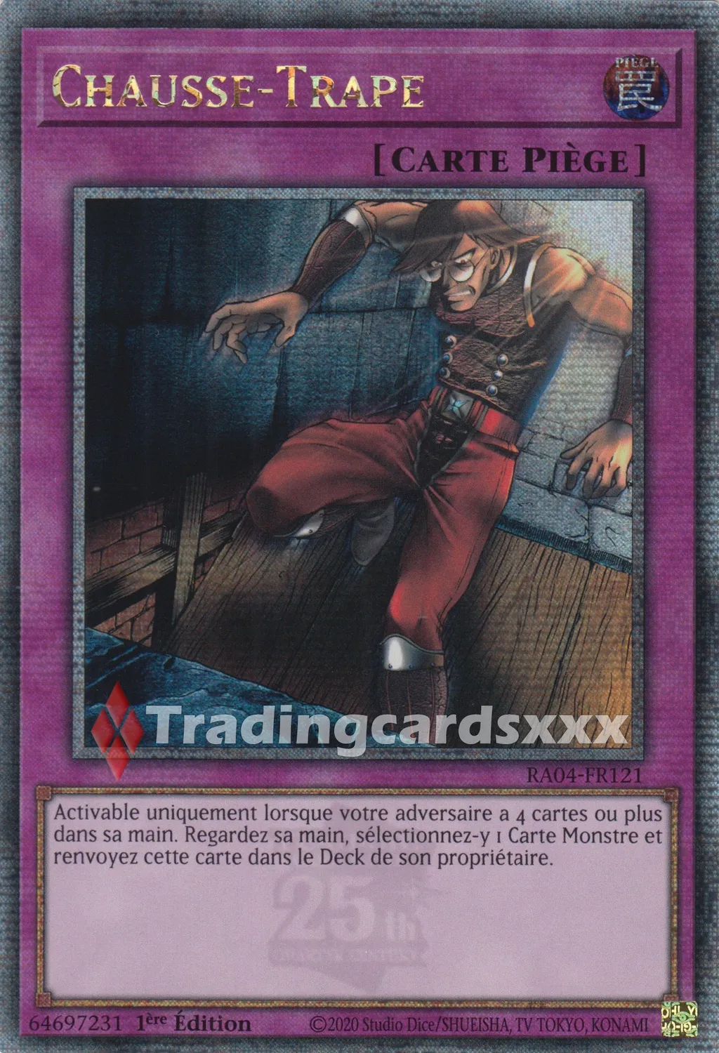 Yu-Gi-Oh! Ruée Quart Siècle Chausse-Trape RA04-FR121 carte à l’unité