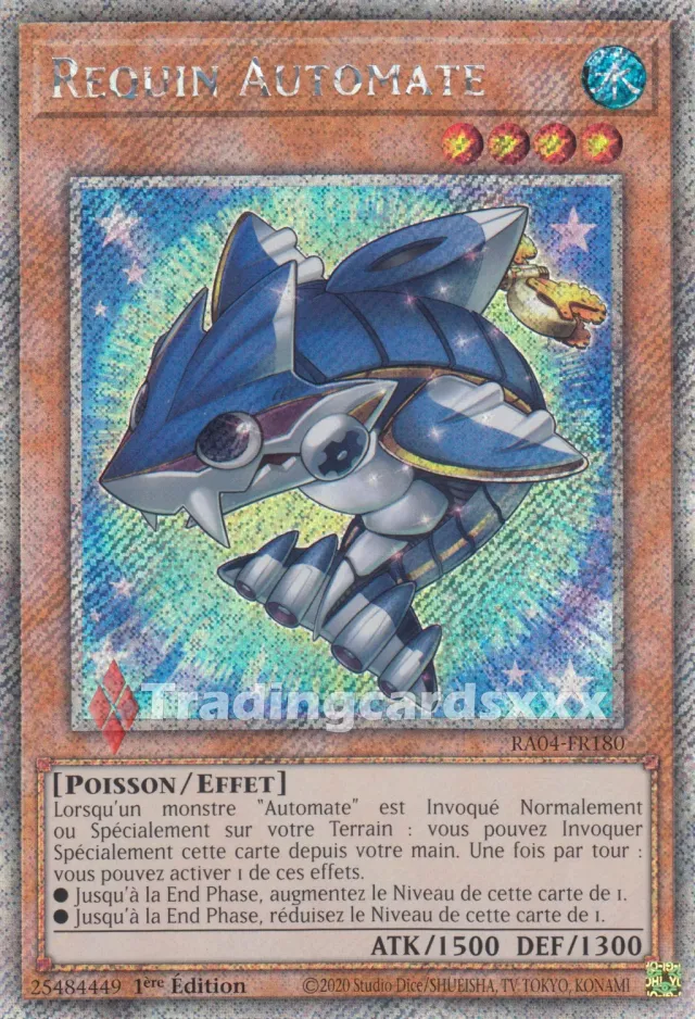 Yu-Gi-Oh! Requin Automate RA04-FR180 carte 1ère édition