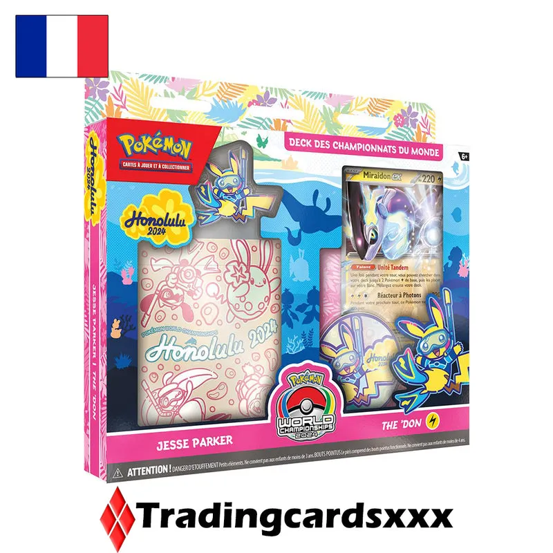 Pokémon Championnats du Monde Honolulu 2024 lot 4 decks français
