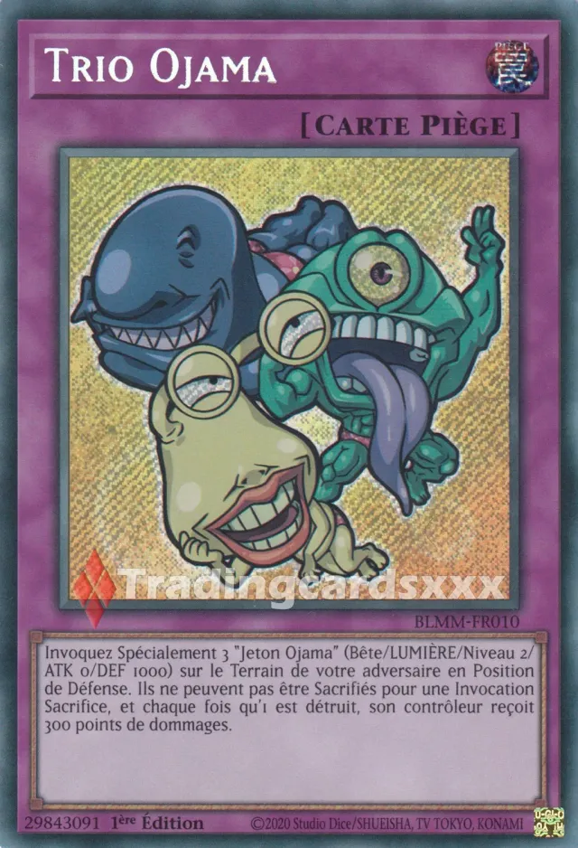 Yu-Gi-Oh! Trio Ojama carte