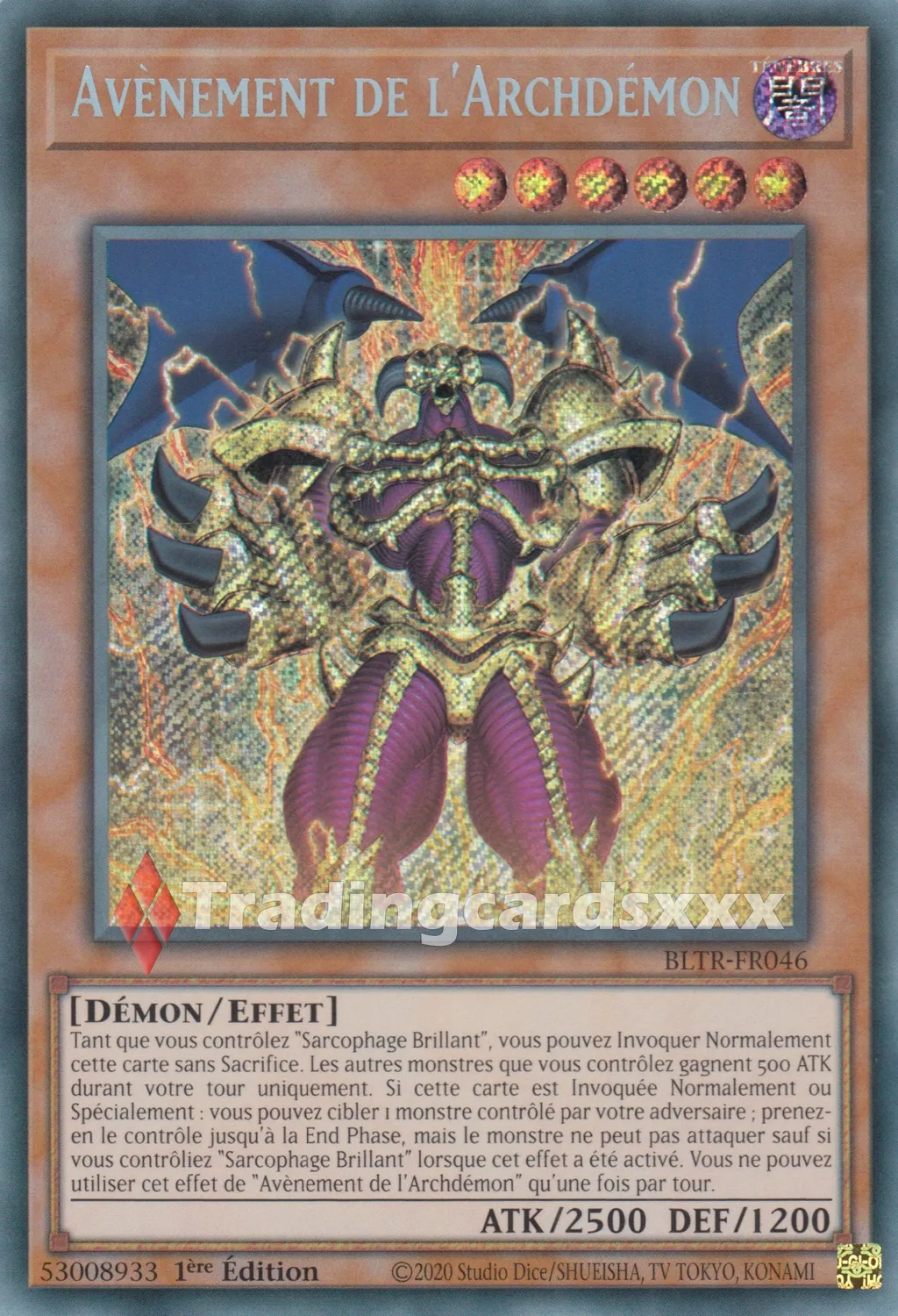 Yu-Gi-Oh! Avènement de l'Archdémon carte BLTR-FR046