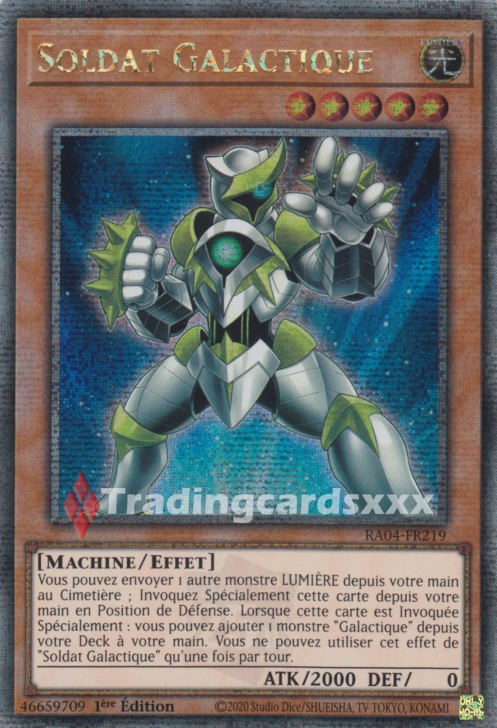 Yu-Gi-Oh! Soldat Galactique RA04-FR219 carte à l’unité