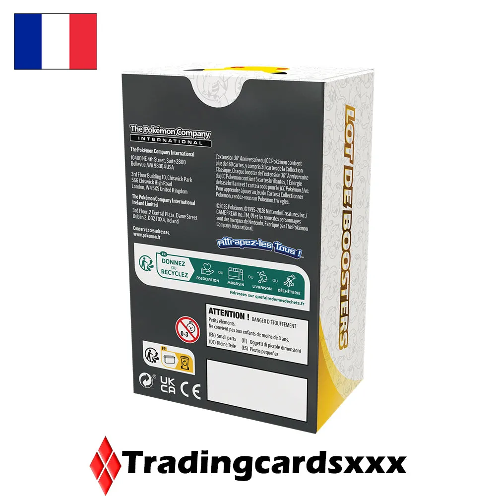 Pokémon 30e Anniversaire ME05.5 lot 6 boosters français