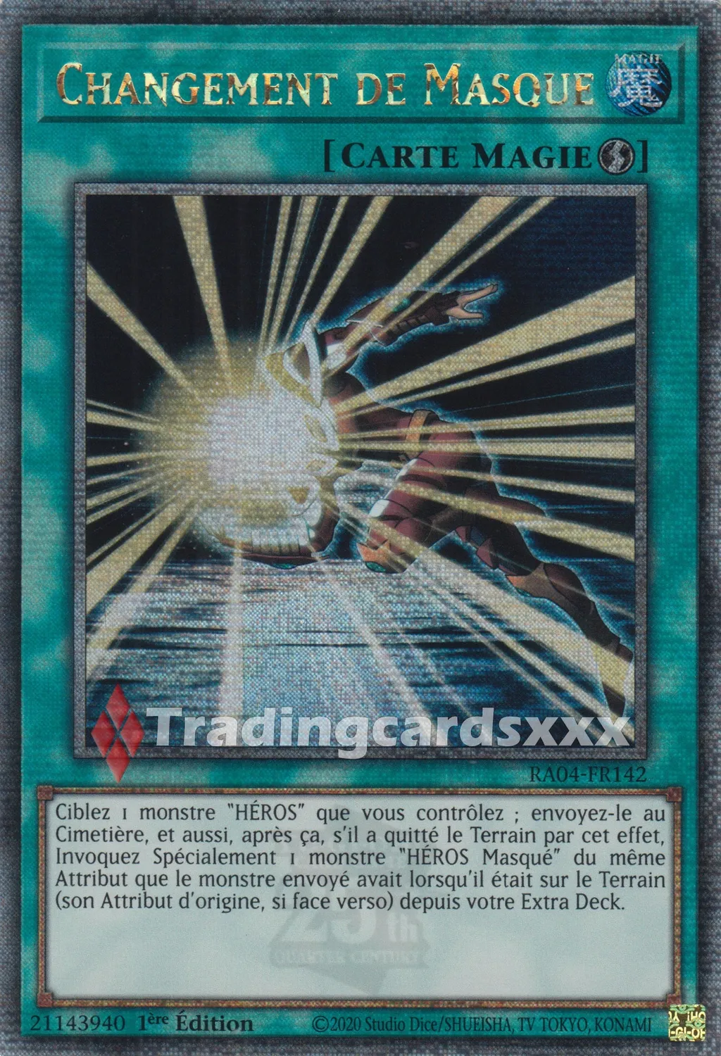 Yu-Gi-Oh! Ruée RA04 Changement de Masque RA04-FR142 carte