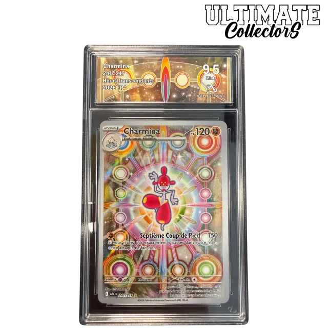 Pokémon Héros Transcendants Charmina 241/217 carte AR gradée