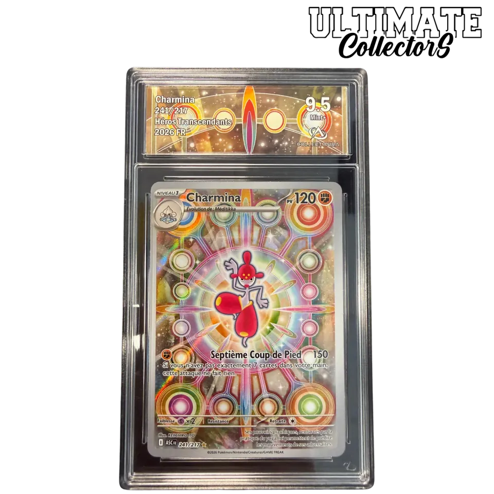 Pokémon Héros Transcendants Charmina 241/217 carte AR gradée