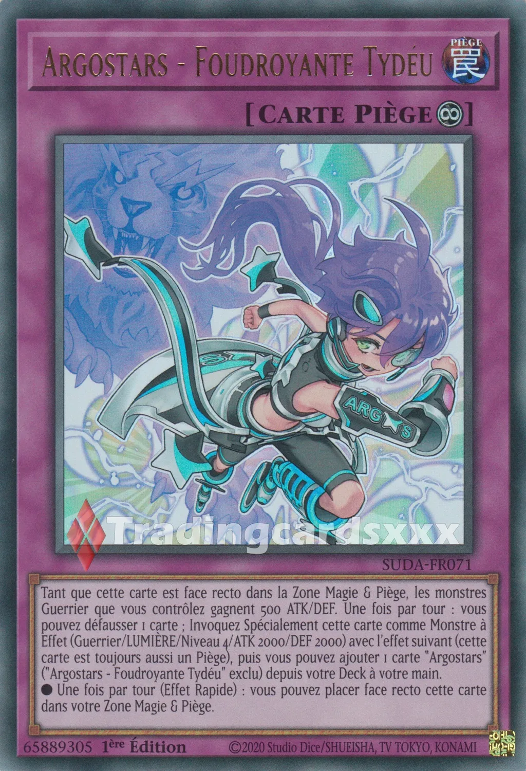 Yu-Gi-Oh! Argostars Foudroyante Tydéu SUDA-FR071 carte