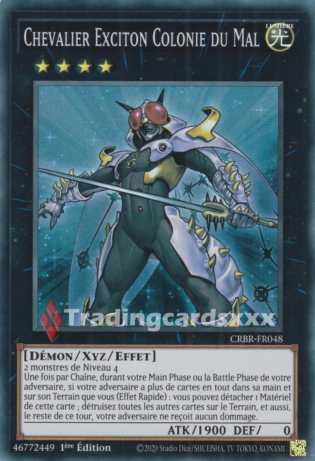 Yu-Gi-Oh! Chevalier Exciton Colonie du Mal carte à l’unité